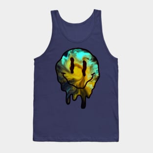 Melting Smile - Blue Galaxy Tank Top